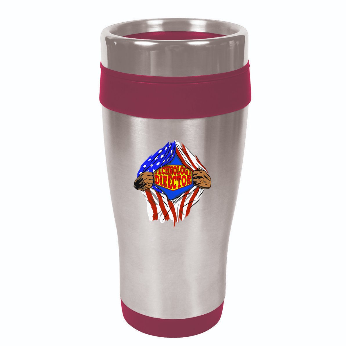 Funny Super Technology Director Hero Job 16oz Travel Tumbler