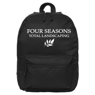 Four Season Total Landscaping Lawn Care Ladscape Architect 16 in Basic Backpack