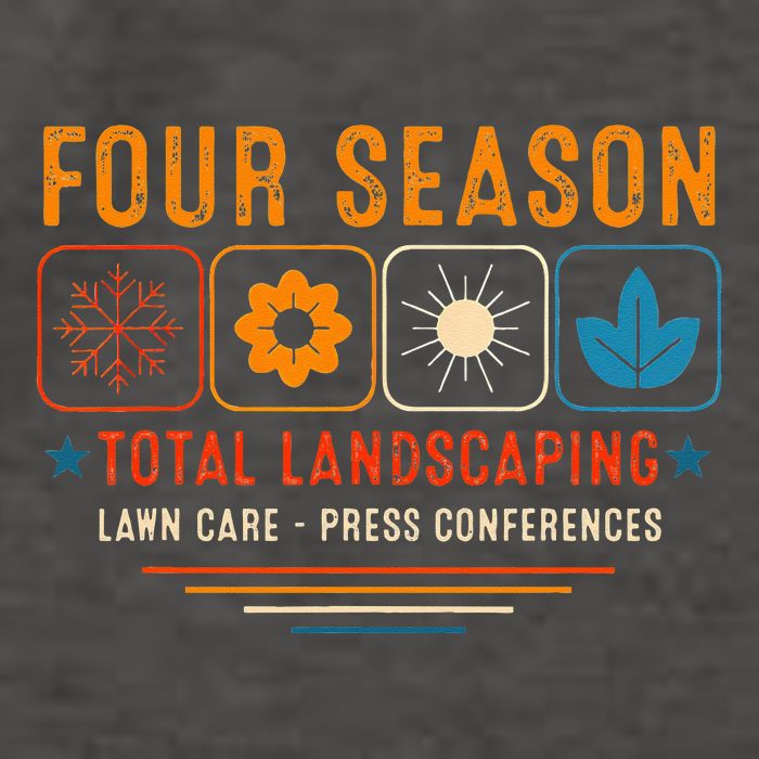 Four Season Total Landscaping Lawn Care Ladscape Architect Vector Backpack