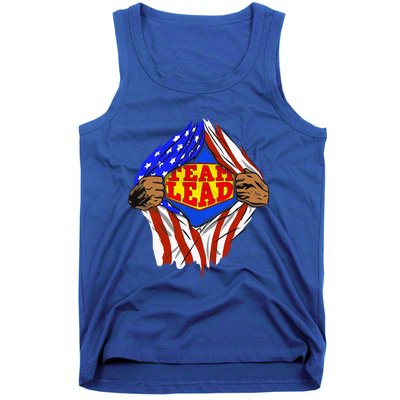 Funny Super Team Lead Hero Job Tank Top