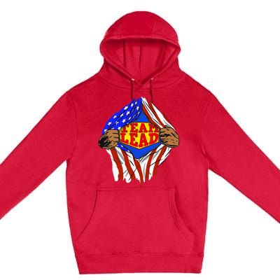 Funny Super Team Lead Hero Job Premium Pullover Hoodie