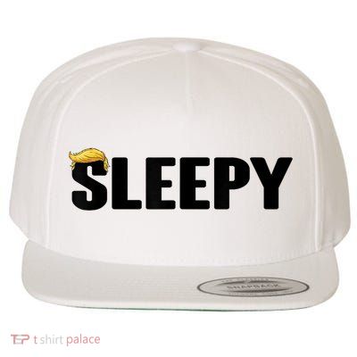 Funny Sleepy Trump - Even The Greatest Need A Nap Funny Wool Snapback Cap