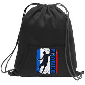 France Soccer Team French Flag Jersey Football Fans Sweatshirt Cinch Pack Bag