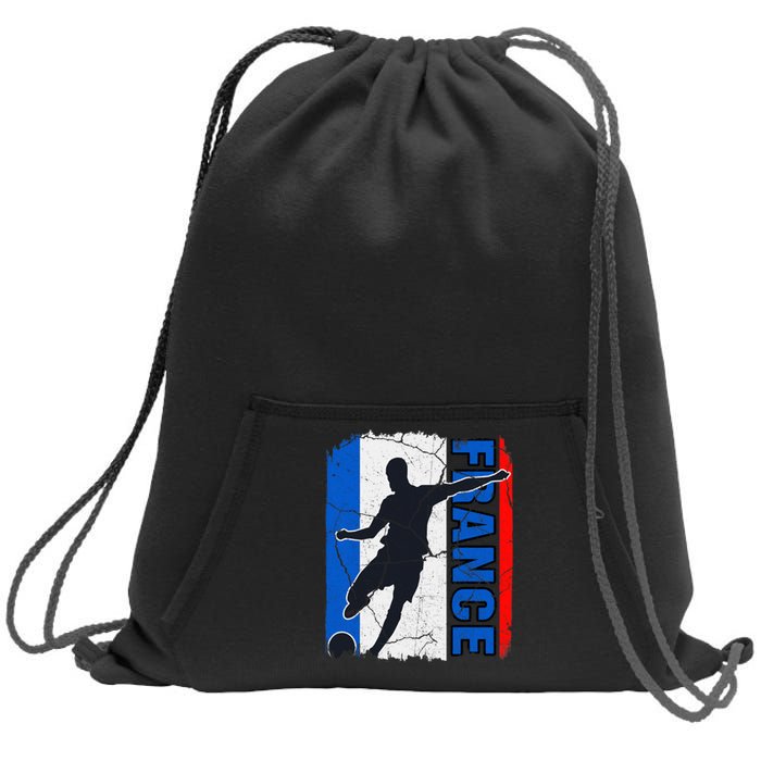 France Soccer Team French Flag Jersey Football Fans Sweatshirt Cinch Pack Bag