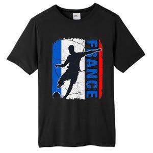 France Soccer Team French Flag Jersey Football Fans Tall Fusion ChromaSoft Performance T-Shirt