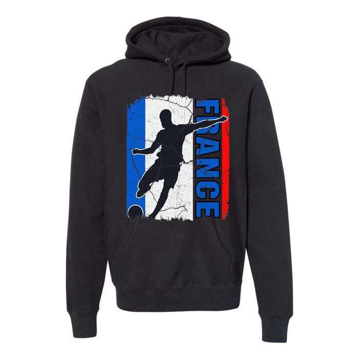 France Soccer Team French Flag Jersey Football Fans Premium Hoodie