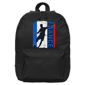 France Soccer Team French Flag Jersey Football Fans 16 in Basic Backpack