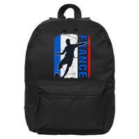 France Soccer Team French Flag Jersey Football Fans 16 in Basic Backpack