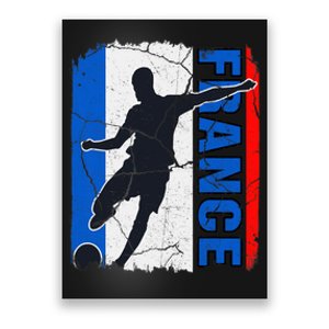 France Soccer Team French Flag Jersey Football Fans Poster