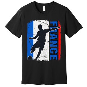 France Soccer Team French Flag Jersey Football Fans Premium T-Shirt