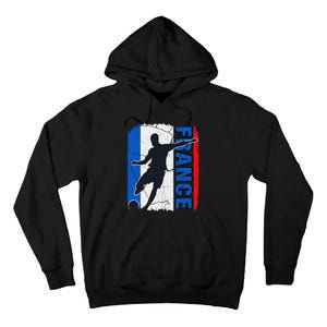 France Soccer Team French Flag Jersey Football Fans Tall Hoodie