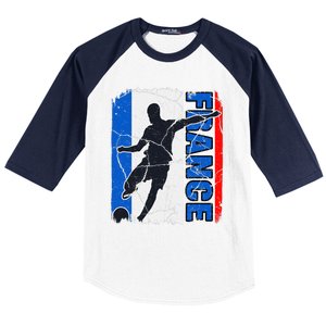 France Soccer Team French Flag Jersey Football Fans Baseball Sleeve Shirt