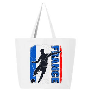 France Soccer Team French Flag Jersey Football Fans 25L Jumbo Tote