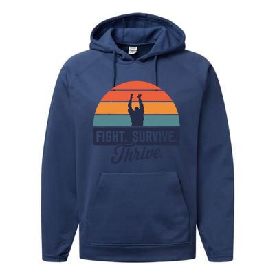 Fight. Survive. Thrive Performance Fleece Hoodie