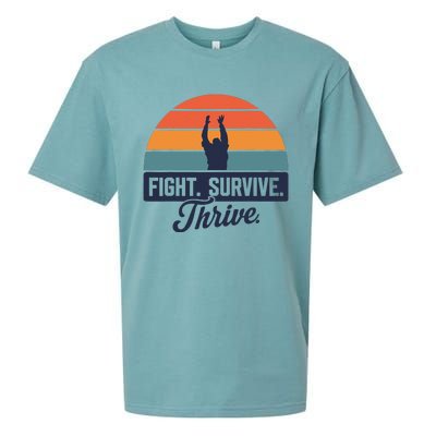 Fight. Survive. Thrive Sueded Cloud Jersey T-Shirt