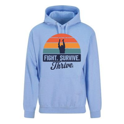 Fight. Survive. Thrive Unisex Surf Hoodie