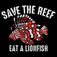 Funny Save The Reef Eat A Lionfish Cute Sea Rock Diver Gift Doggie Tank