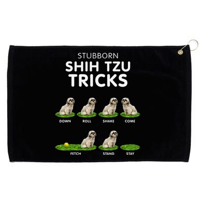 Funny Shih Tzu Trick Dog Lover Grommeted Golf Towel