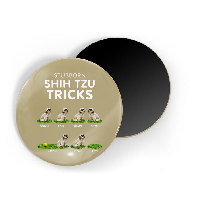 Funny Shih Tzu Trick Dog Lover Magnet