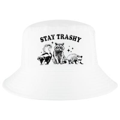 Funny Stay Trashy Raccoons Opossums Possums Animals Lover Cool Comfort Performance Bucket Hat