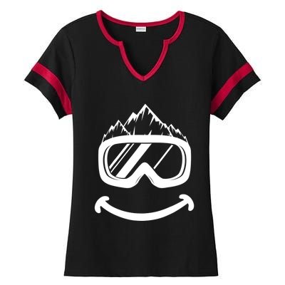 Fun Ski Tee Skiing Gift Idea Funny Snowboard Gift Ladies Halftime Notch Neck Tee