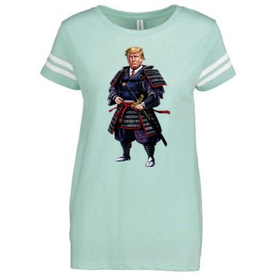 Funny Samurai Trump Warrior Enza Ladies Jersey Football T-Shirt