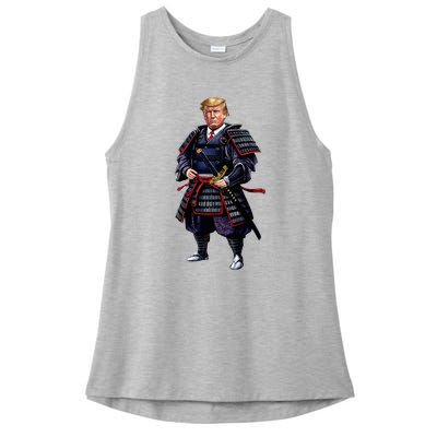 Funny Samurai Trump Warrior Ladies PosiCharge Tri-Blend Wicking Tank