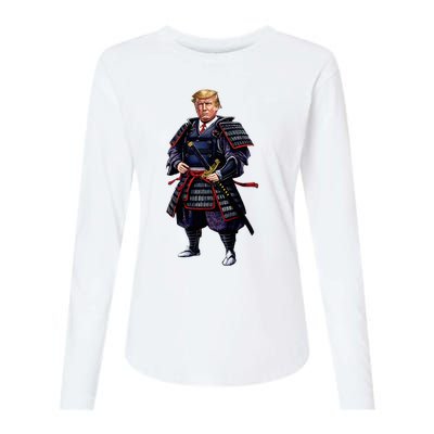 Funny Samurai Trump Warrior Womens Cotton Relaxed Long Sleeve T-Shirt