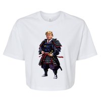 Funny Samurai Trump Warrior Bella+Canvas Jersey Crop Tee