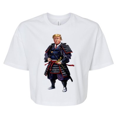 Funny Samurai Trump Warrior Bella+Canvas Jersey Crop Tee