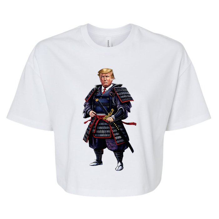 Funny Samurai Trump Warrior Bella+Canvas Jersey Crop Tee