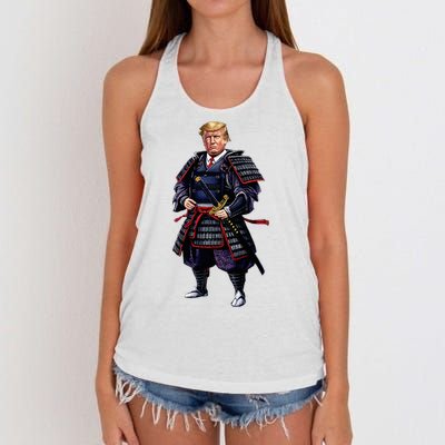 Funny Samurai Trump Warrior Women's Knotted Racerback Tank