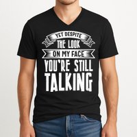 Funny Sarcasm Tee, Sarcastic Humor, Antisocial Humor V-Neck T-Shirt