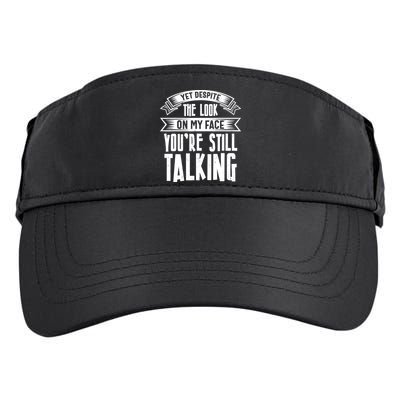 Funny Sarcasm Tee, Sarcastic Humor, Antisocial Humor Adult Drive Performance Visor