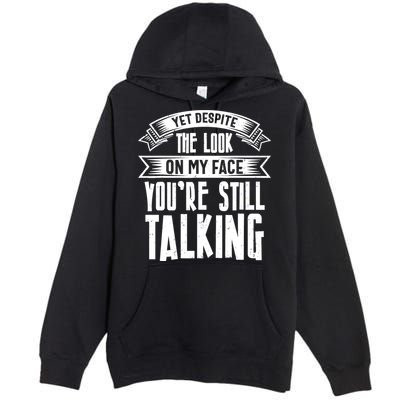 Funny Sarcasm Tee, Sarcastic Humor, Antisocial Humor Premium Pullover Hoodie