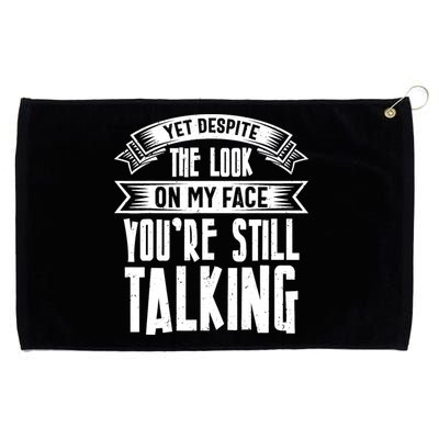 Funny Sarcasm Tee, Sarcastic Humor, Antisocial Humor Grommeted Golf Towel
