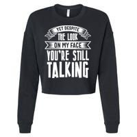 Funny Sarcasm Tee, Sarcastic Humor, Antisocial Humor Cropped Pullover Crew