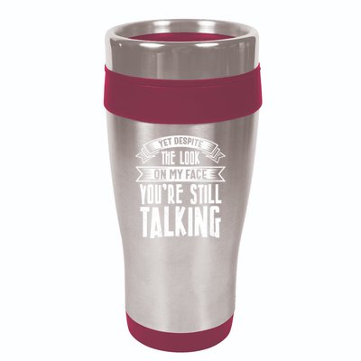 Funny Sarcasm Tee, Sarcastic Humor, Antisocial Humor 16oz Travel Tumbler
