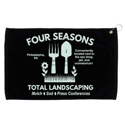 Four Seasons Total Landscaping Make America Rake Again Philadenphia Grommeted Golf Towel