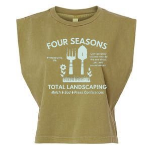 Four Seasons Total Landscaping Make America Rake Again Philadenphia Garment-Dyed Women's Muscle Tee