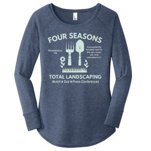 Four Seasons Total Landscaping Make America Rake Again Philadenphia Women's Perfect Tri Tunic Long Sleeve Shirt