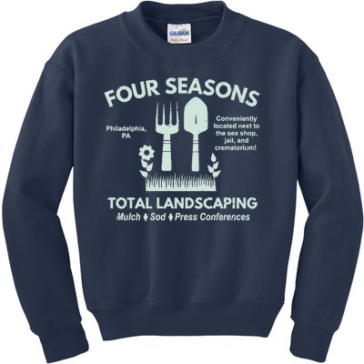 Four Seasons Total Landscaping Make America Rake Again Philadenphia Kids Sweatshirt