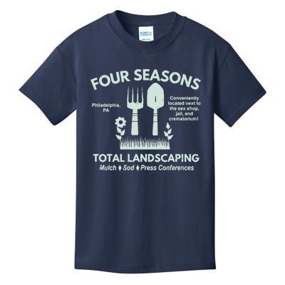 Four Seasons Total Landscaping Make America Rake Again Philadenphia Kids T-Shirt