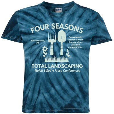 Four Seasons Total Landscaping Make America Rake Again Philadenphia Kids Tie-Dye T-Shirt