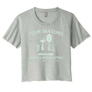 Four Seasons Total Landscaping Make America Rake Again Philadenphia Women's Crop Top Tee