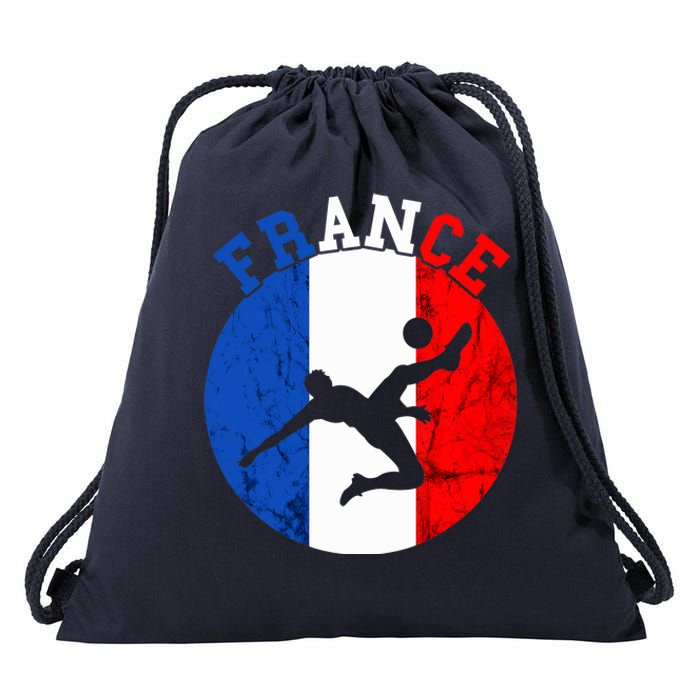 France Soccer Team Player France Soccer Team French Pride Drawstring Bag