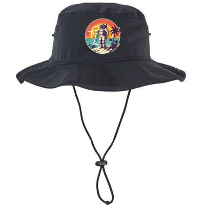 Funny Summer Time Surfing Astronaut Bucket Hat