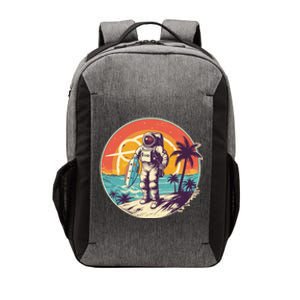 Funny Summer Time Surfing Astronaut Vector Backpack