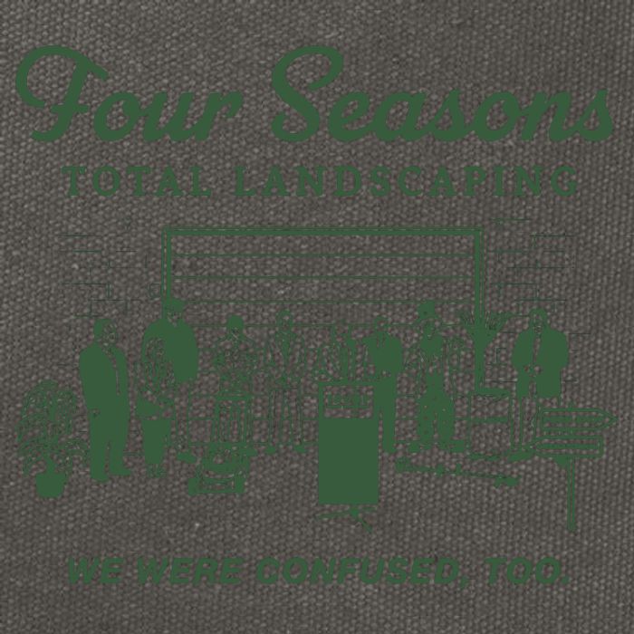 Four Seasons Total Landscaping We Were Confused Too Cotton Canvas Backpack