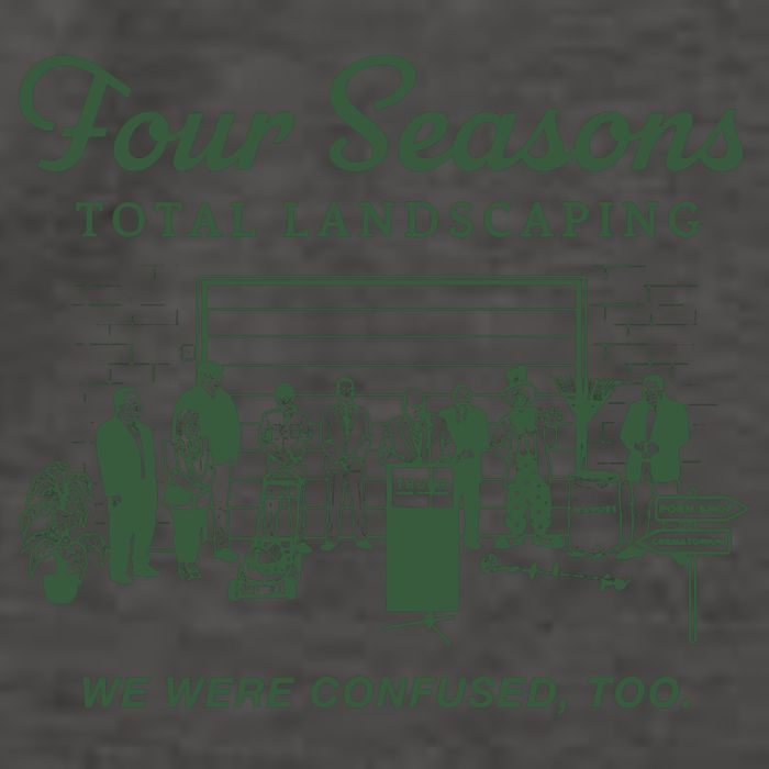 Four Seasons Total Landscaping We Were Confused Too Vector Backpack